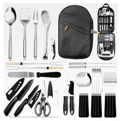 Produktbild von Campinggeschirr Set mit 27 Teilen für Outdoor-Aktivitäten