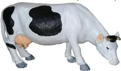 Produktbild von Metzger Kuh Rind Werbung Aufsteller Fleischer Tier Aufsteller Hingucker 24 cm