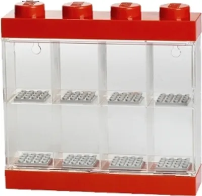Produktbild von LEGO Minifiguren-Schaukasten DISPLAY CASE 8 rot