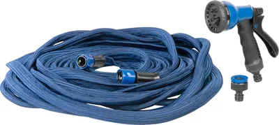 Imagen del producto de Manguera de jardín Strend Pro Garden flexi, 14.6-30 m, 1/2-3/4 pulgadas, con pistola