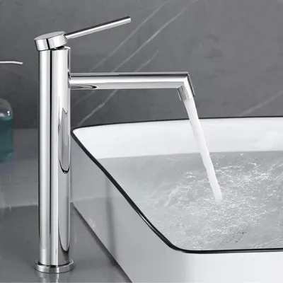 Immagine prodotto di Miscelatore da bagno alto cromato - M1OK-T Gruppo lavabo