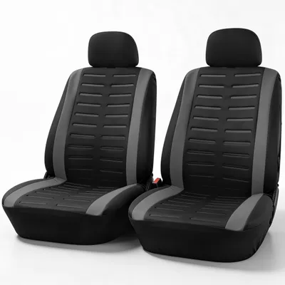 Productafbeelding van Auto Stoelhoezen Set voor Voorstoelen - Universeel - Grijs