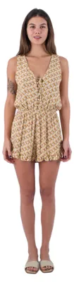 Imagen del producto de Mono corto con cordones de la marca Hurley, color terracota, talla S