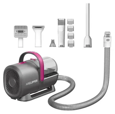 Obrázok produktu pre PETKIT DT5-EU, Mačka / pes, Vysávač + Zastrihávač vlasov, Čierna, Purpurová, 1 kusov