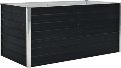 Zdjęcie produktu dla vidaXL Podwyższone łóżko 160 x 80 x 45 cm Stal ocynkowana Antracyt