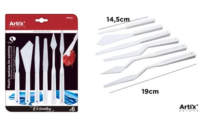 Immagine prodotto di Set di spatole per pittura in plastica 6 pezzi