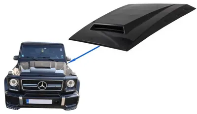 Productafbeelding van Kapmotorkap-spoiler voor Mercedes W463 G-Klasse 89+ Look ABS.