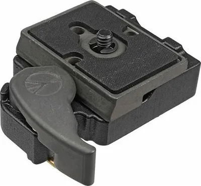 Productafbeelding van Manfrotto 323, adapterplaat voor snelle bevestiging, aluminium, zwart