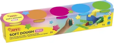 Zdjęcie produktu dla Jovi Soft Dough Modelling Clay Glina samoutwardzalna Neon 5 x 110 g
