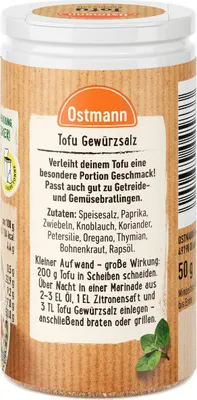 Produktbild von Ostmann Tofu Gewürzsalz frisches herzhaftes Aroma Packung 50g