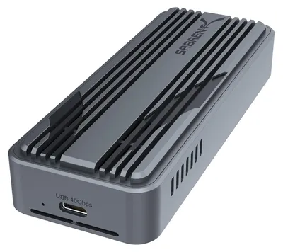Produktbild von SABRENT USB4 NVMe SSD Gehäuse - Werkzeugloses USB 4.0 M.2 PCIe 4.0 x4 externes SSD-Gehäuse, 3900 MB/s, Thunderbolt 3/4 & USB-C kompatibel, für 2230/2242/2260/2280 Laufwerke (EC-U4TN)