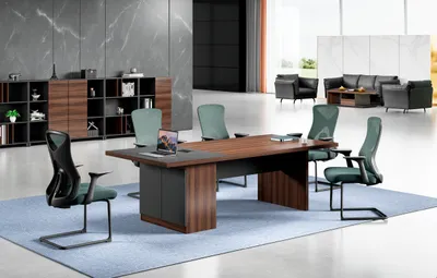 Produktbild von r Brauner Konferenztisch Designer Arbeitszimmer Holz Möbel