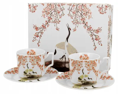 Produktbild von Duo Sakura i Żurawie Espressotassen-Set 2 Stück Porzellan