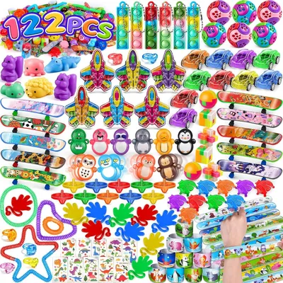 Produktbild von Gastgeschenke für Kindergeburtstage – Set mit 122 Stück