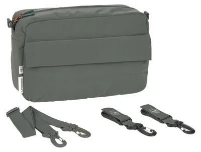 Produktbild von Kinderwagentasche Buggy-Organizer Wickeltasche - Olivgrün - 31 x 20 x 10 cm - Mit Schultergurt