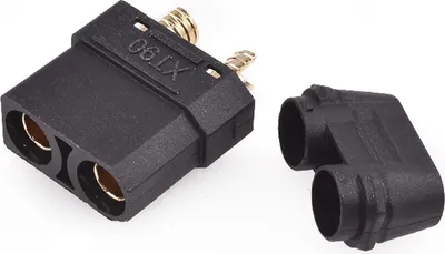 Produktbild von XT90H-F Stecker mit Lötfahne und Abdeckung