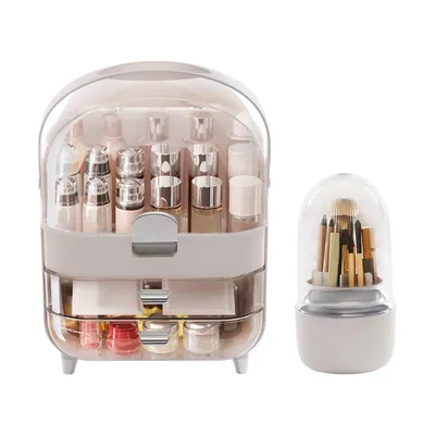 Obrázek produktu pro Organizér na kosmetiku, moderní organizér na make-up, toaletka a držák na štětce