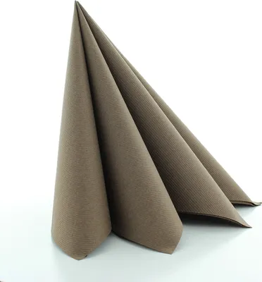 Produktbild von Sovie HORECA Serviette in Braun aus Linclass® Airlaid 40 x 40 cm, 50 Stück