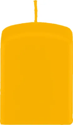 Produktbild von Quader Kerzen, Quadratische Kerzen Goldgelb 100 x Ø 60/60 mm, 16 Stück