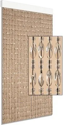 Produktbild von Türvorhang Chios transparent-schwarz 90x210 cm