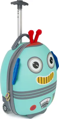 Obrázek produktu pro Boppi Tiny Trekker Lehký dětský cestovní vozík na tahání s kolečky ve velikosti příručního zavazadla (objem 17 litrů) - Robot