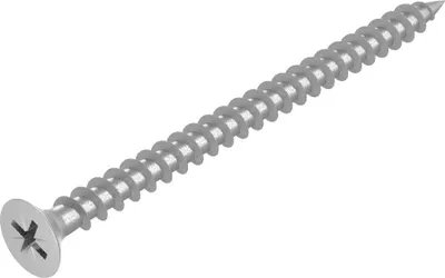Produktbild von SECCARO Spanplattenschraube 4 x 60 mm, Edelstahl V2A VA A2, Holzschraube mit Vollgewinde, Kreuzschlitz / PZ, 150 Stück