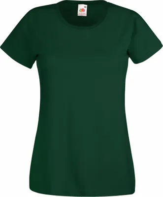 Produktbild von Fruit Of The Loom Lady-Fit Damen T-Shirt BC1354 (L) (Flaschengrün)