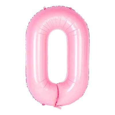 Produktbild von Oblique Unique Folien Luftballon mit Zahl 0 für Kinder Geburtstag Mädchen Jubiläum Party Deko Ballon rosa
