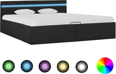 Image de Cadre de lit à rangement hydraulique sans matelas 180x200 cm