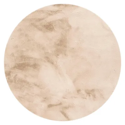 Produktbild von Hochflor Teppich Rund - Comfy Supreme Beige