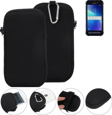 Produktbild von K-S-Trade Neopren-Hülle Handyhülle kompatibel mit Samsung Galaxy XCover FieldPro Schutzhülle Neoprenhülle Sleeve Schutz-Hülle Gürtel Tasche Case