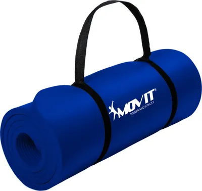 Produktbild von MOVIT Gymnastikmatte Pilates, Gymnastik, Matte - hautfreundlich und , Yogamatte für Zuhause oder Unterwegs - 183x60x1,0cm, Funkelblau