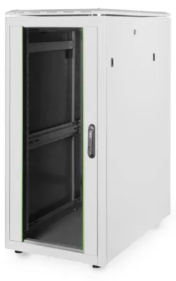 Produktbild von 483-mm-Netzwerkschrank, 26HE (hellgrau, 26 Höheneinheiten)