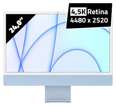 Produktbild von Apple iMac w. Retina 4 5K 24inch 512GB SSD - Blue