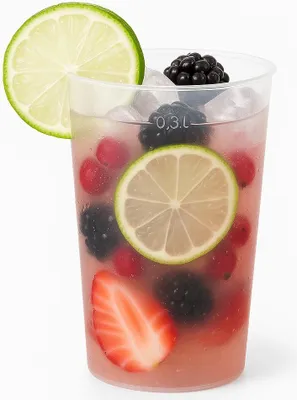 Produktbild von 500 Trinkbecher aus Kunststoff, 300 ml, Transparent, Mehrweg Becher