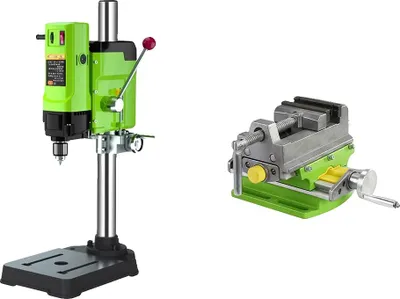 Zdjęcie produktu dla Wiertarka 6-biegowa, wiertarka stołowa 1200 W do domowego warsztatu, wiercenie w drewnie i metalu, BG5157 BG6368