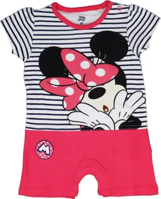 Produktbild von Disney Minnie Maus Baby Kurzarm Body Strampler – Schwarz / 68
