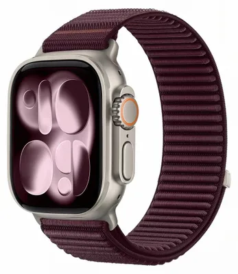 Produktbild von Tech-Protect Nylonloop Apple Watch 8 / 9 / 10 / 11 / 12 / SE 40 / 41 / 42 mm Tiefburgunder