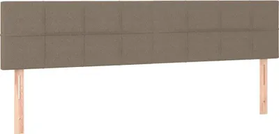 Produktbild von vidaXL Kopfteile Taupe 200x5x78/88 cm Stoff
