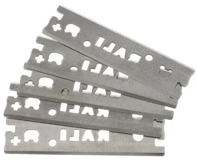 Draaimes Breite 48 mm für Hobel 220/105, 10 Stück, Silber