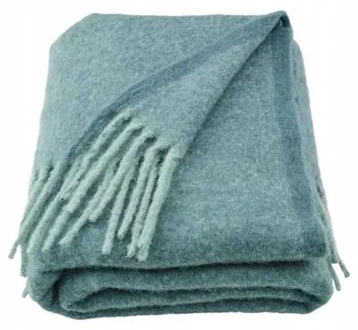 Produktbild von IKEA KLIPPOXEL Plaid schiefertürkis weich 130x170 cm