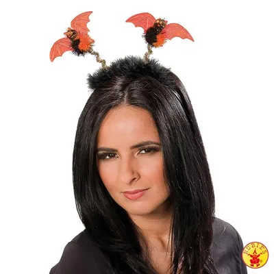 Produktbild von Halloween - Fledermaus Haarreif in schwarz/orange
