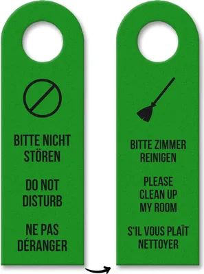 Produktbild von 10x Bitte nicht stören - Bitte Zimmer reinigen Türhänger Türanhänger Türschild