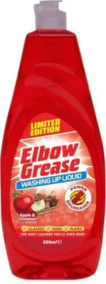 Obrázek produktu pro Mycí prostředek na nádobí Apple&Cinnamon Washing Up Liquid Elbow Grease 600 ml