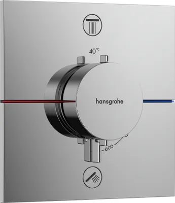 Produktbild von Fertigmontageset ShowerSelect Comfort E Thermostat, UP chrom chrom