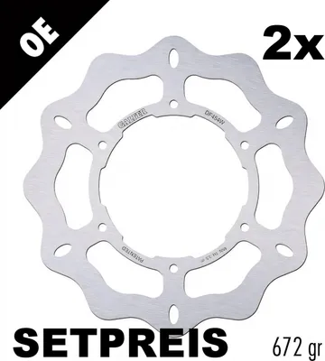Obrázok produktu pre Brzdový kotúč Galfer 2x DF454W WAVE® tuhý predný 245x4mm pre Yamaha XTZ A Super Tenere 750 ccm rok 1989 - 1997