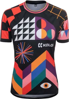 Produktbild von Kalas Posterlad Discover Kurzarm-radtrikot Mehrfarbig L Damen Mehrfarbig L