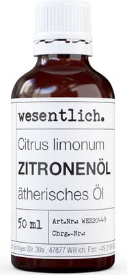 Produktbild von Zitronenöl  50ml von wesentlich.