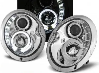 Produktbild von Scheinwerfer LED Tagfahrlicht Optik passend für Mini R50 R52 R53 Bj. 01-06 Chrom