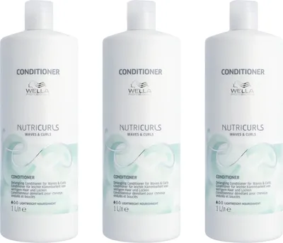 Produktbild von Nutricurls Detangling Conditioner 3x1000 ml